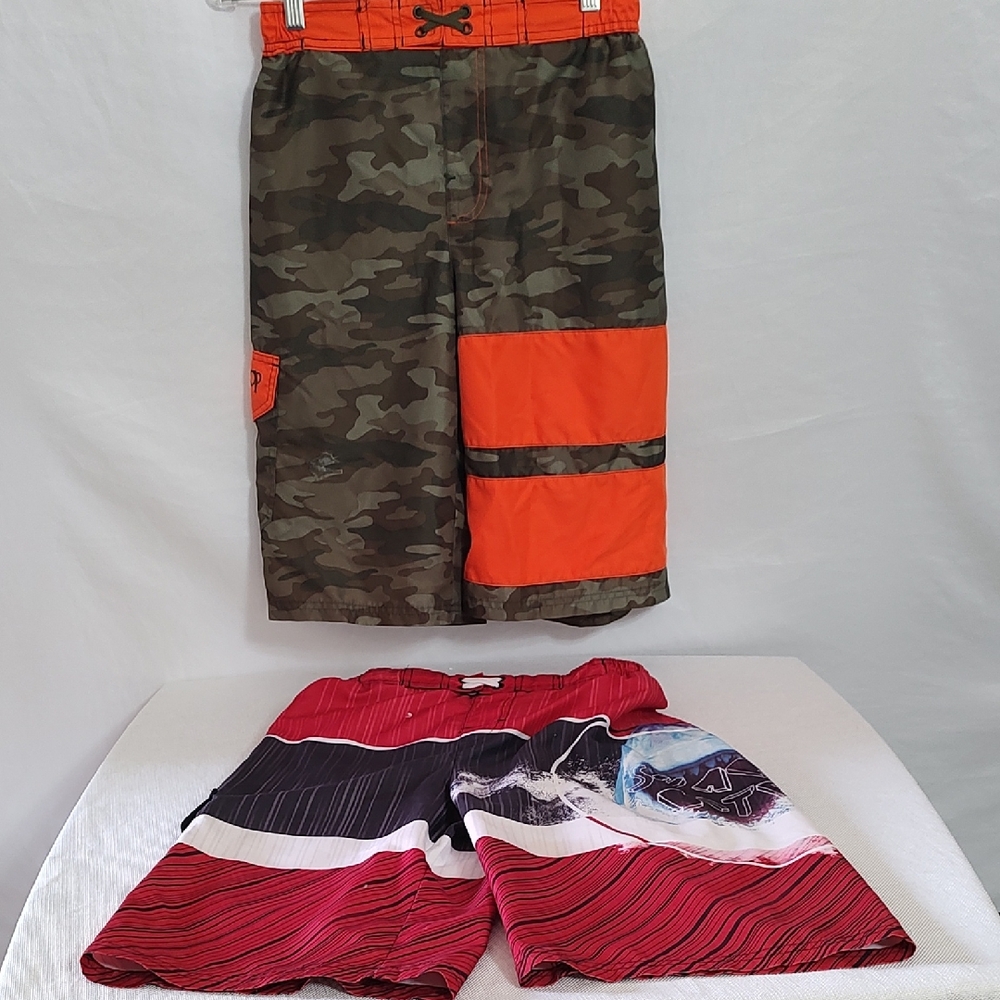 OP Kids Camo and Red Shorts Set